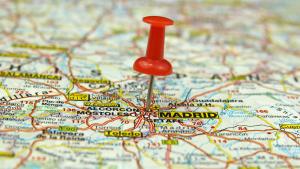 Comunidad de Madrid Imagen de un mapa de España con la Comunidad de Madrid
