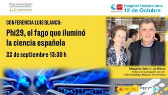 Cartel de la conferencia de Luis Blanco