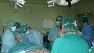 Intervención quirúrgica de un paciente quemado