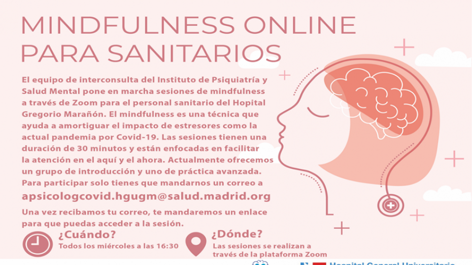 Mindfulness para profesionales sanitarios Hospital Gregorio Marañón