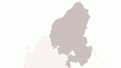 mapa con la zona norte de Madrid sombreada