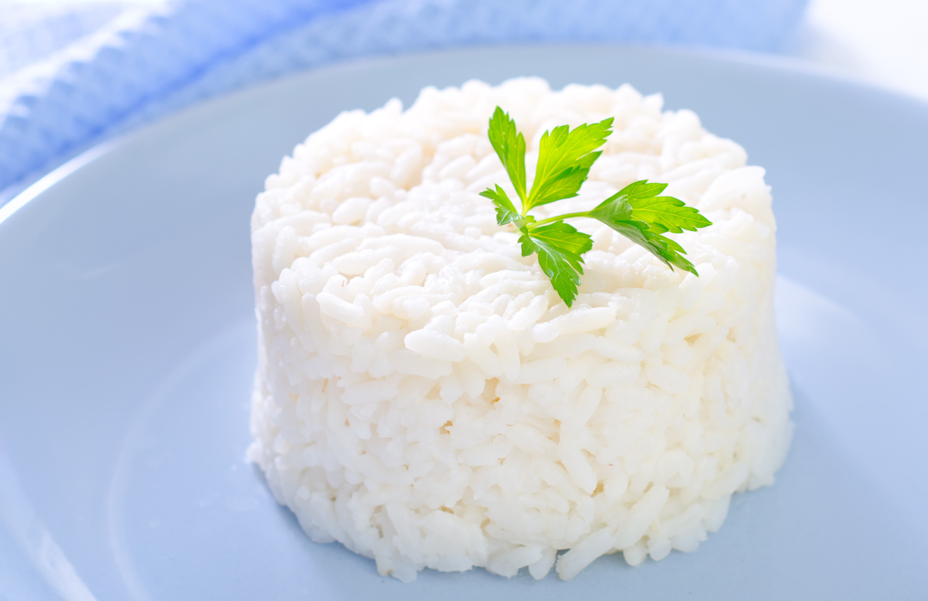 tarrina de arroz blanco