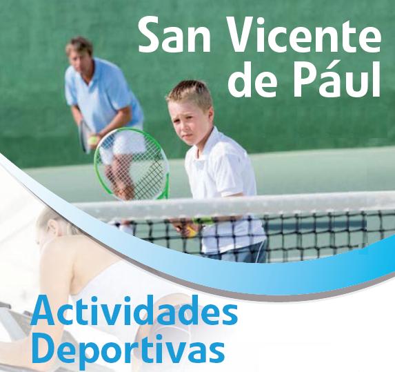 Banner de actividades en San Vicente de Paúl 