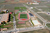 Vista aérea de las instalaciones deportivas de la Universidad de Alcalá