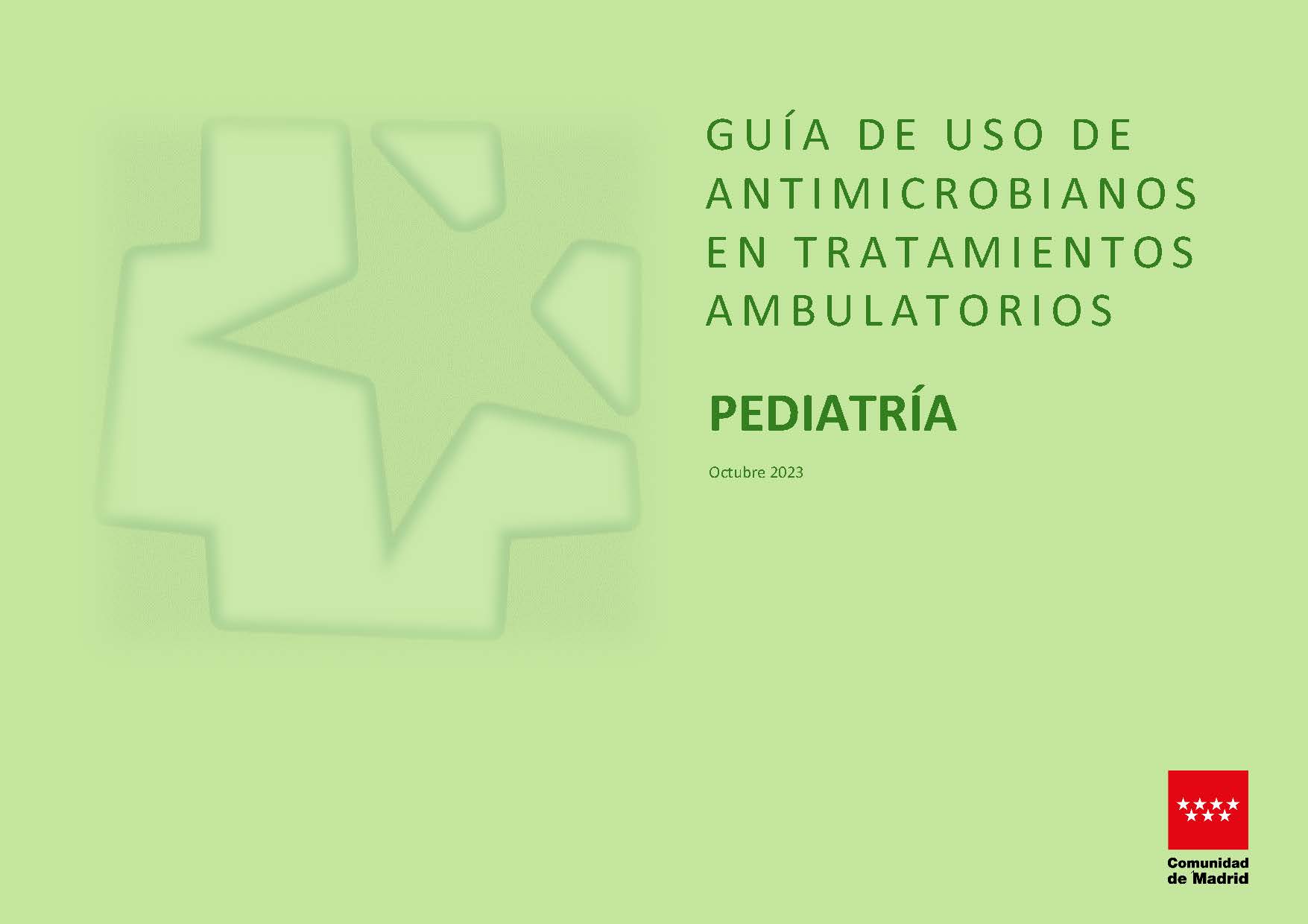 Portada Guía Pediatría con logo Salud Madrid