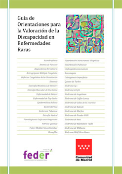 Portada de la V Edición de la Guía de orientaciones para la valoración de la discapacidad en enfermedades raras