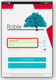Aplicación para dispositivos móviles de ROBLE