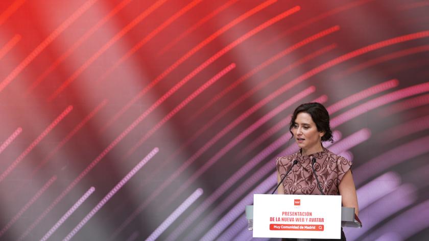 Díaz Ayuso presenta el avatar SOL La presidenta Isabel Díaz Ayuso durante la presentación