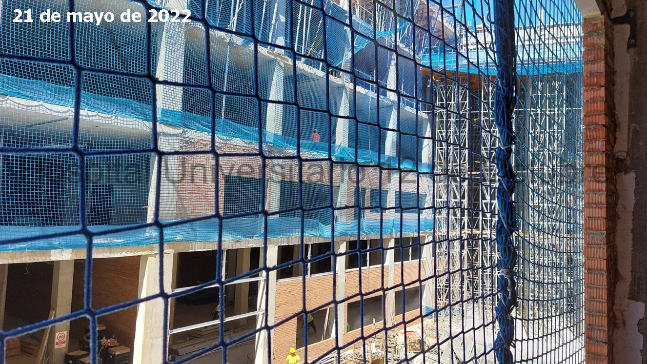 Avance de las obras del nuevo Edificio de Hospitalización Hospital 12 de Octubre. 21 de mayo de 2022