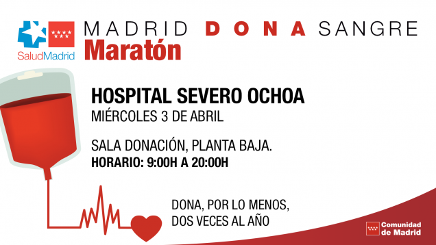 Hospital Severo Ochoa | XXIII Maratón de Donación de Sangre