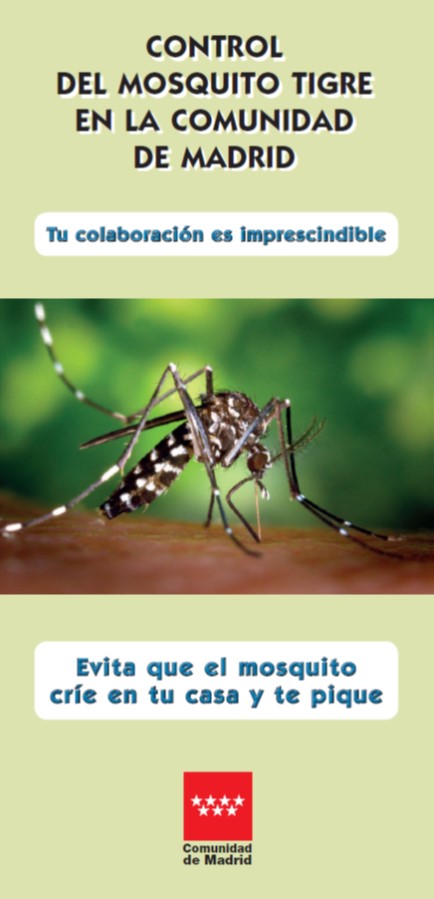 Portada de la publicación Control del mosquito tigre en la Comunidad de Madrid
