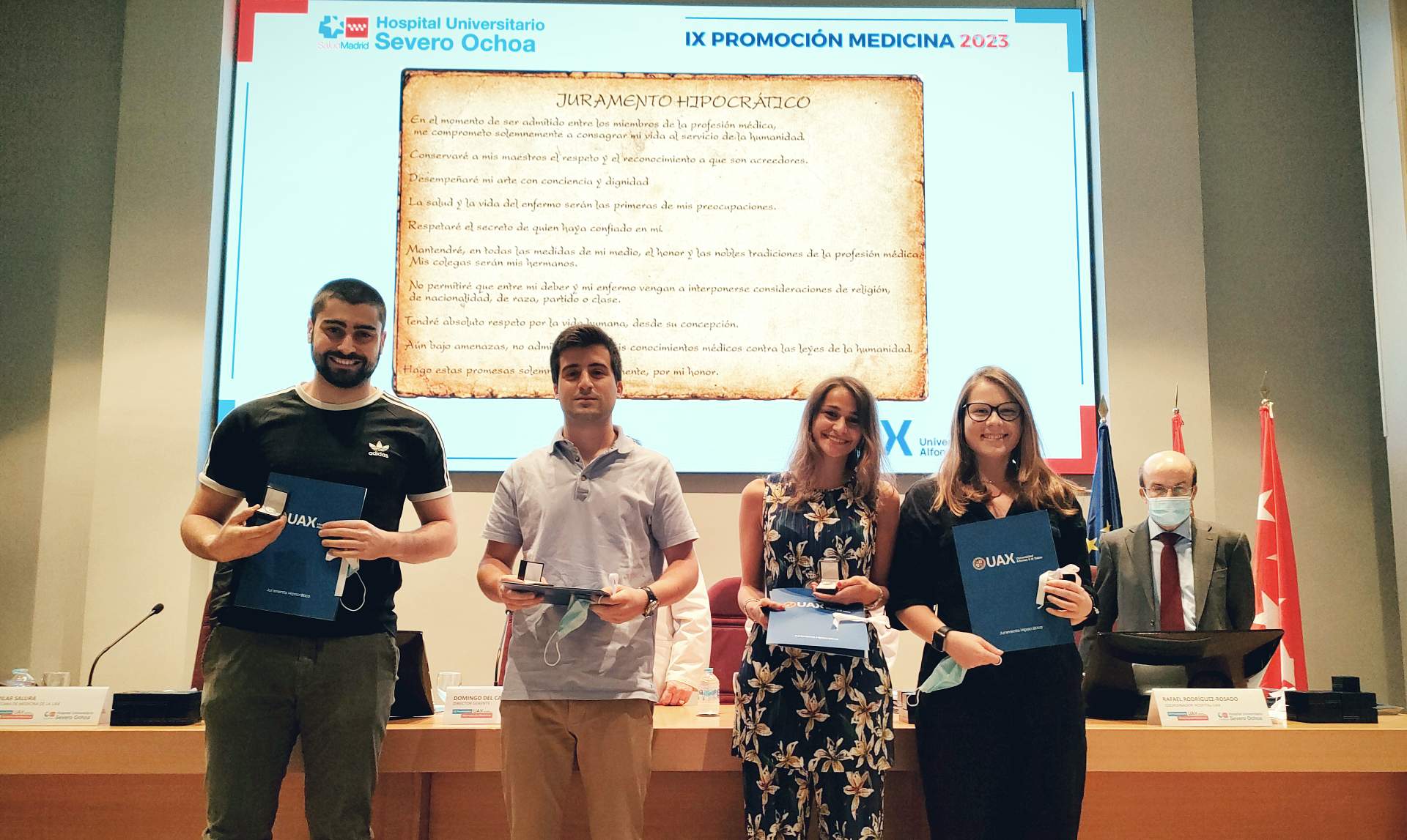 The Severo Ochoa Hospital celebrates the graduation of 67 Medicine students  from the Alfonso X el Sabio University | Madrid's community
