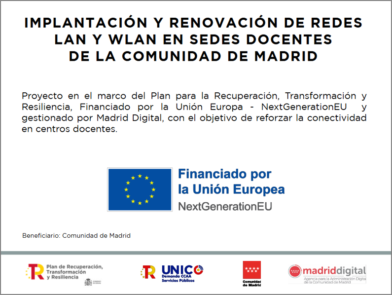 Cartel Escuelas conectadas