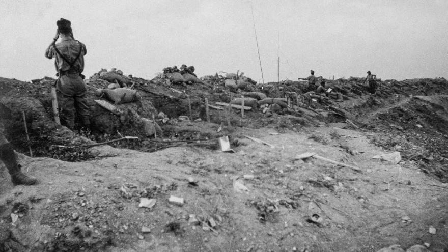 Francoist trenches hastily built for the capture of Brunete