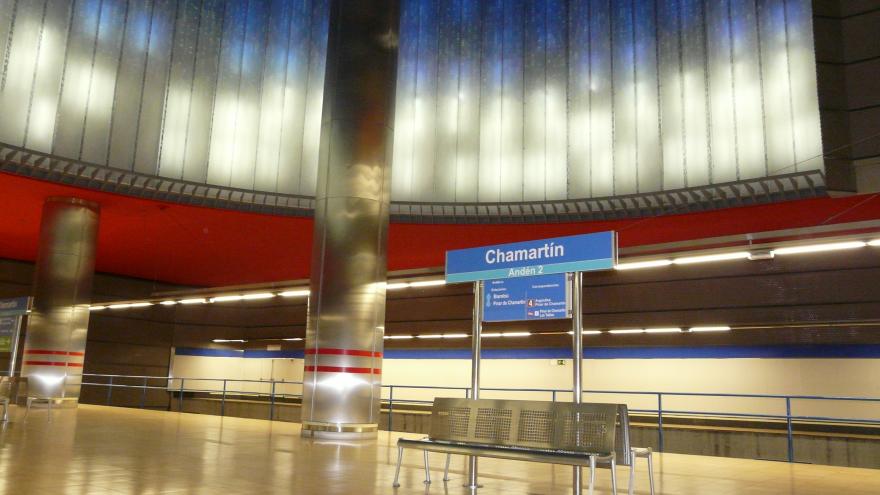 Andén de la estación de Chamartín