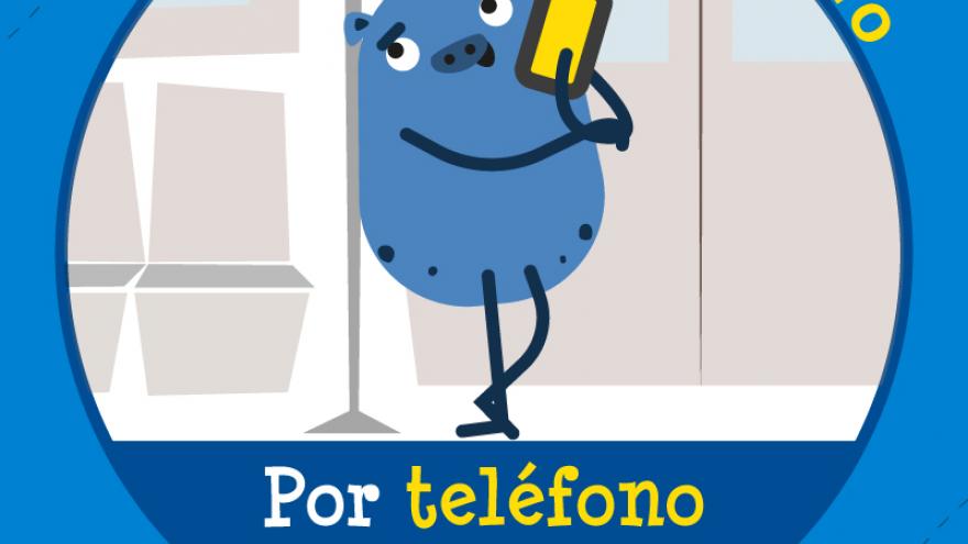 Campaña cívica en Metro. Teléfono