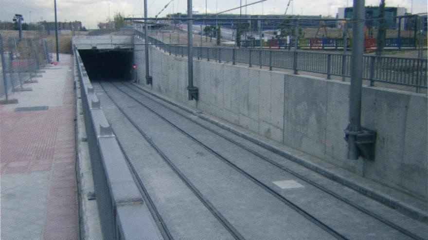 Estado definitivo de la zona de transición superficie-túnel en la c/Palas de Rey