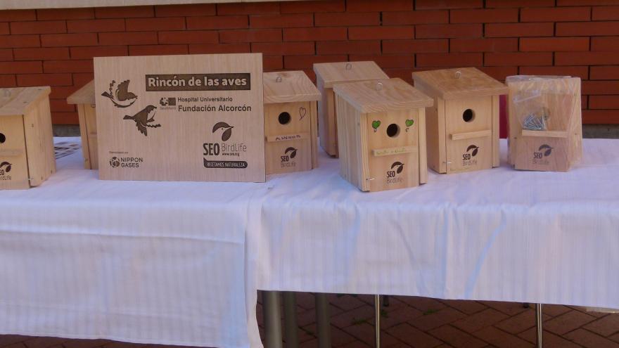 Cajas nido construidas por pacientes 