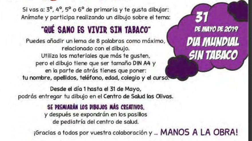 Cartel Concurso de Dibujo Infantil Centro de Salud Olivas