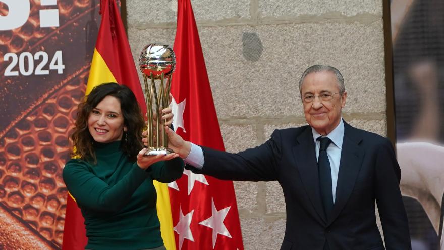 La presidenta con Florentino Pérez