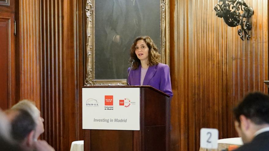 La presidenta durante su intervención