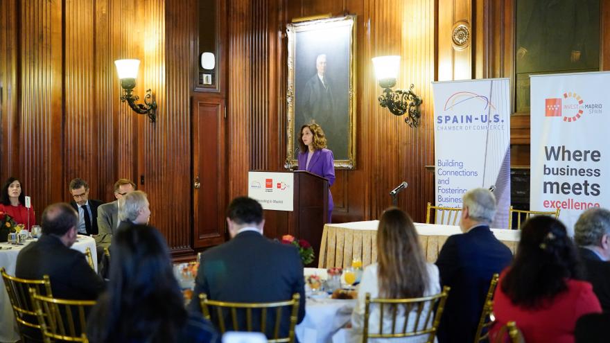 La presidenta durante su intervención