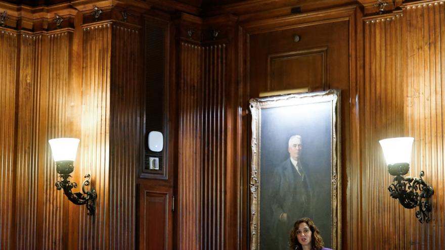 La presidenta durante su intervención