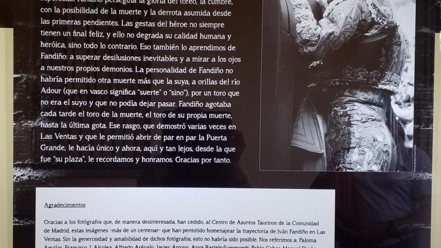 Exposición "Iván Fandiño en Las Ventas"