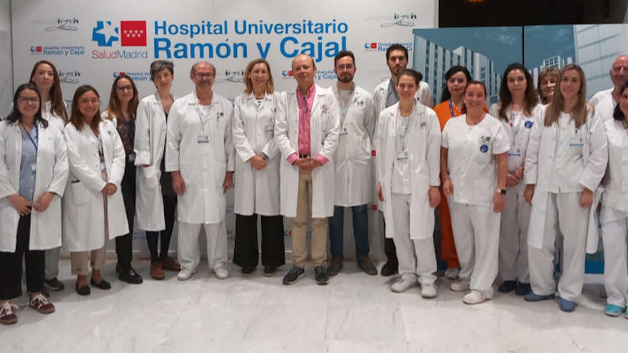 Imagen de parte de los integrantes de la Unidad de Vacunas del Hospital Universitario Ramón y Cajal
