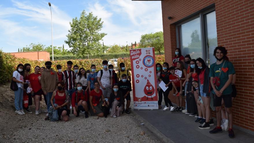 Los alumnos del IES Cardenal Cisneros de Alcalá promocionaron la donación de sangre