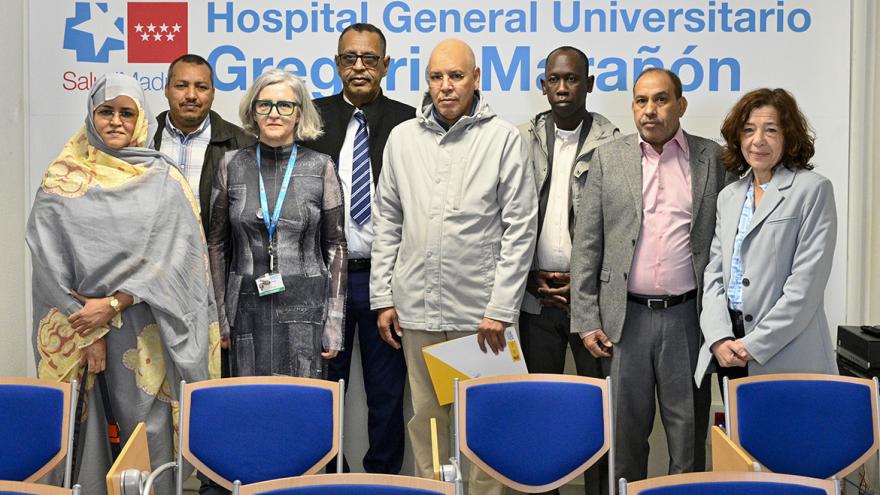 delegados mauritanos visitan el hospital Gregorio Marañón