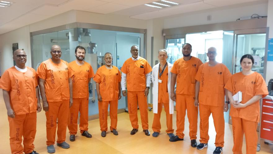 La Delegación Mauritana visita bloque quirúrgico del Hospital Ramón y Cajal