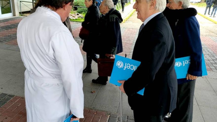 Recepción de Gustavo Suárez Pertierra en el acto de Reacreditación IHAN del Hospital Severo Ochoa