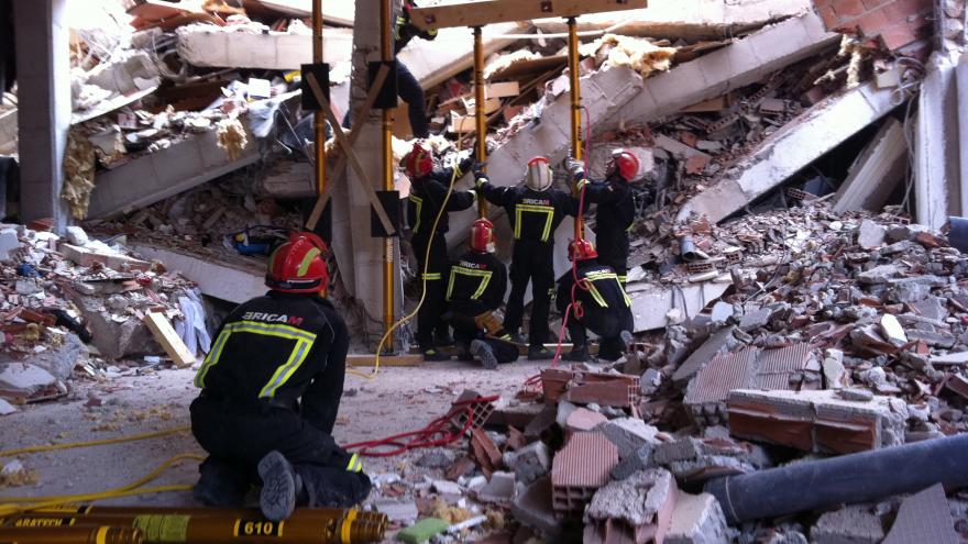 Intervención del ERICAM en el terremoto de Lorca en 2011