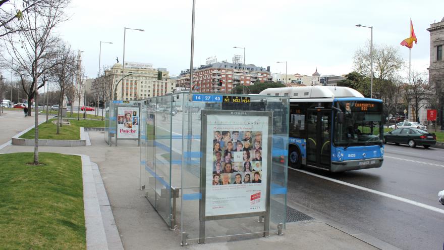 Parada de autobús. Consorcio de Transportes de Madrid