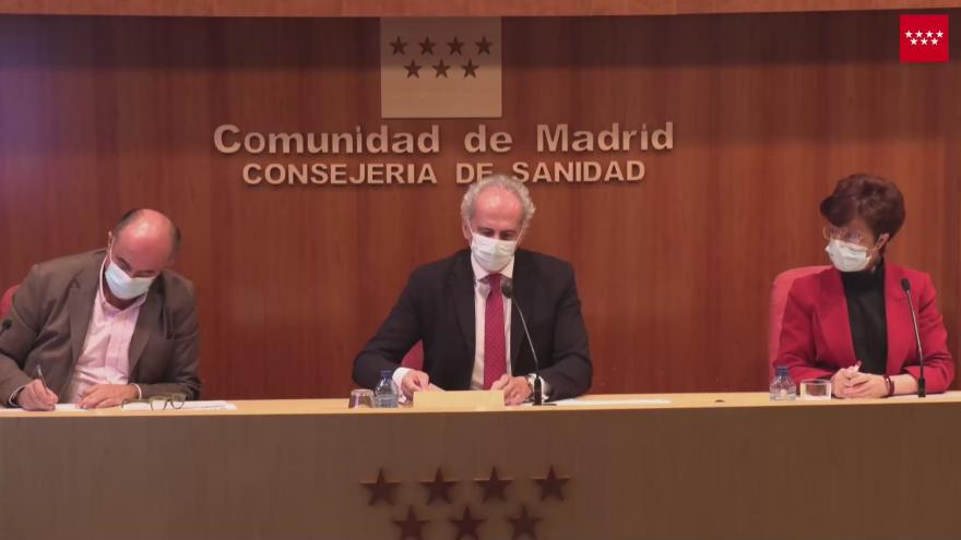 Rueda de prensa para informar sobre medidas COVID 