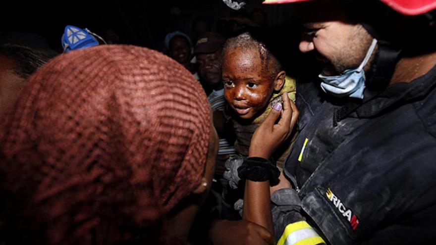 Bomberos en Haití