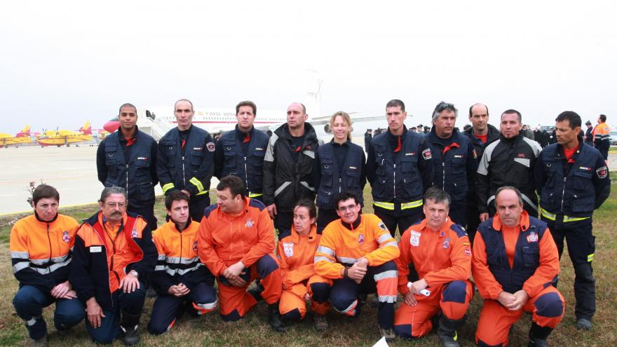 Bomberos terremoto Haití