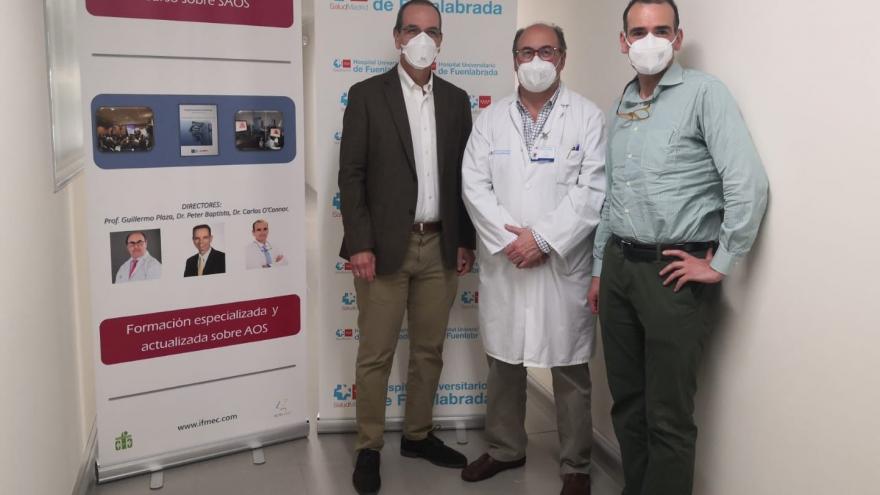 Peter Baptista de la Clínica Universitaria de Navarra, Guillermo Plaza del Hospital de Fuenlabrada y Carlos O’Connor del Hospital Quiron Marbella 