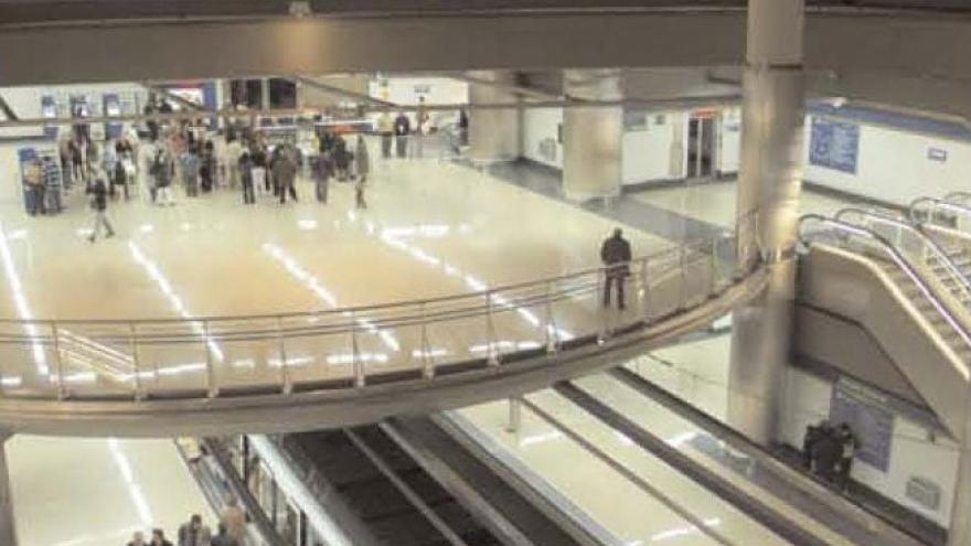 Espectacular imagen de la estación Getafe Central donde se aprecian los diferentes niveles de la estación
