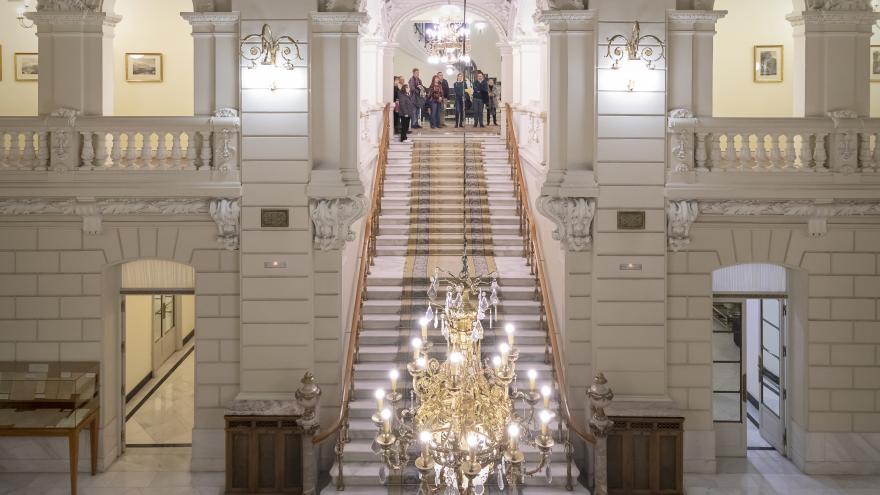 Escalinata del Palacio de Fontalba