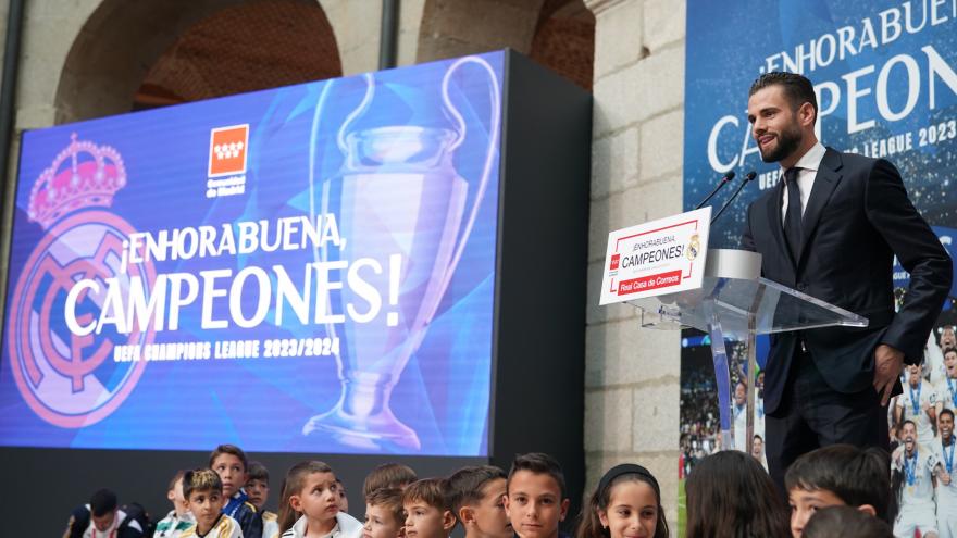 Nacho, capitán del Real Madrid, en la Real Casa de Correos