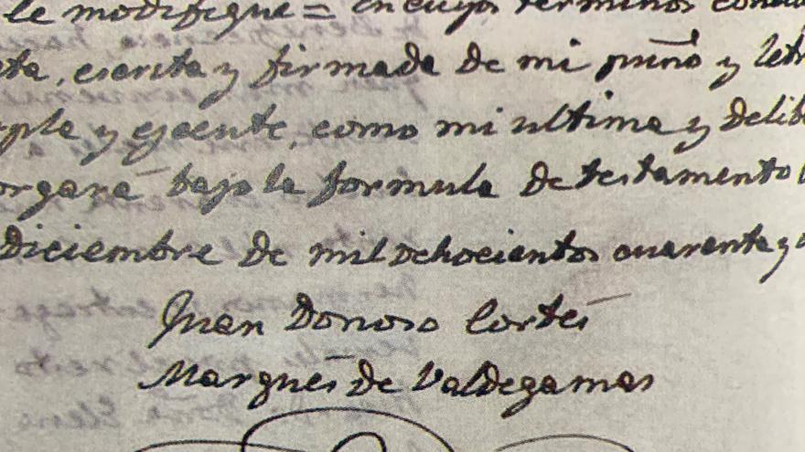 Firma Juan Donoso Cortés