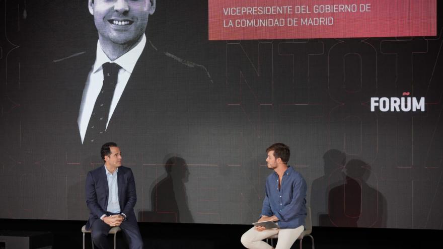 Ignacio Aguado durante la apertura del encuentro virtual FORUM