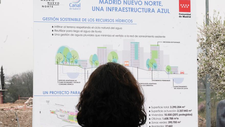 Díaz Ayuso presenta el proyecto hidráulico para empezar por los cimientos de Madrid Nuevo Norte