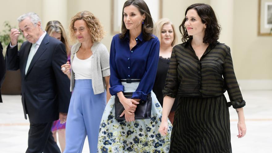 La Reina Letizia y Díaz Ayuso durante las Jornadas