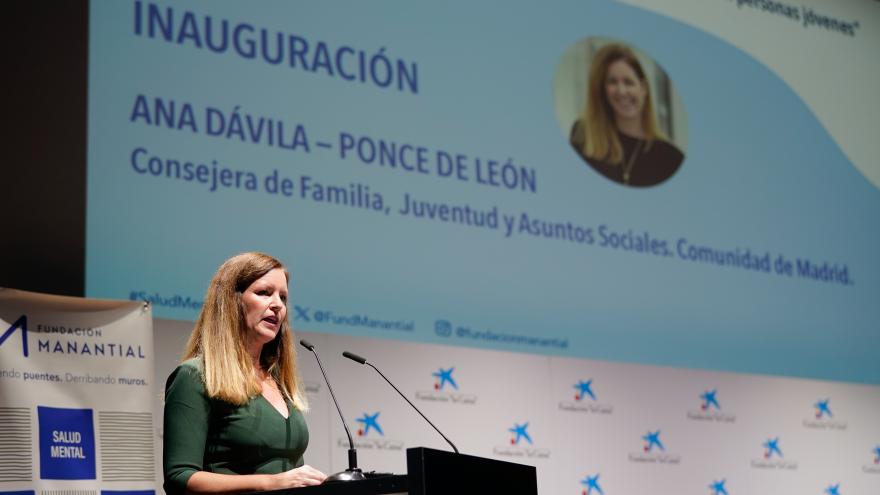 La consejera Ana Dávila en la Jornada Anual El Reto de la Salud Mental en las Personas Jóvenes