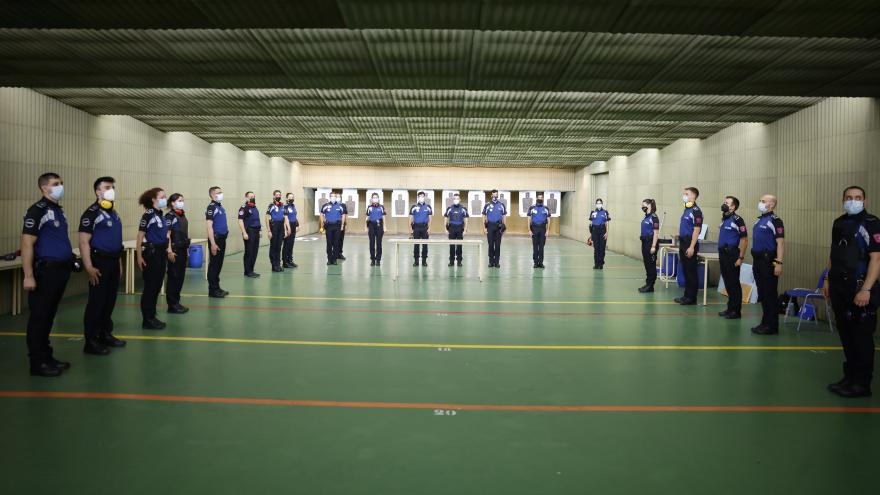 Enrique López visita los cursos de formación de la Comunidad de Madrid para Policías Locales