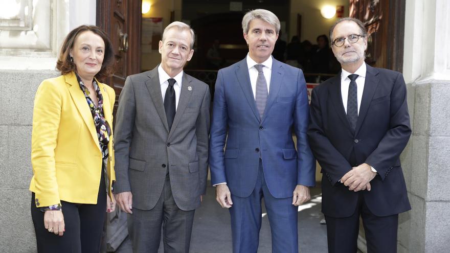 El presidente de la Comunidad de Madrid, Ángel Garrido, ha asistido hoy al acto solemne de apertura del Año Judicial de la Comunidad de Madrid, en el que ha estado acompañado por la consejera de Justicia, Yolanda Ibarrola.