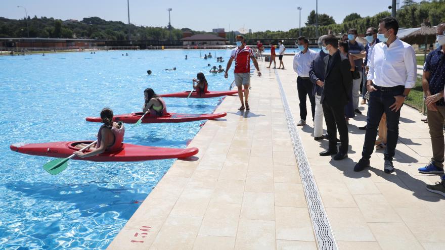 Aguado visita el Parque Deportivo Puerta del Hierro